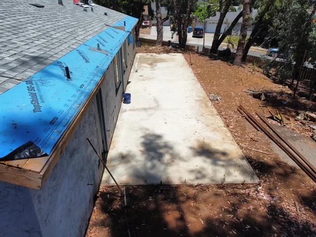 Losa de concreto ya colada, la casa todavía no